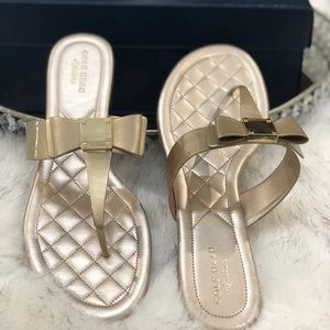 Flat Cole Haan Bow Sandals